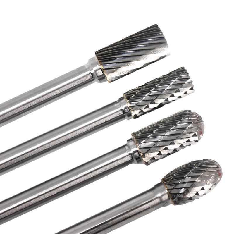 Tungsten Steel Carbide Rotary File Engraving Milling Cutter Head, Single/Double Cut