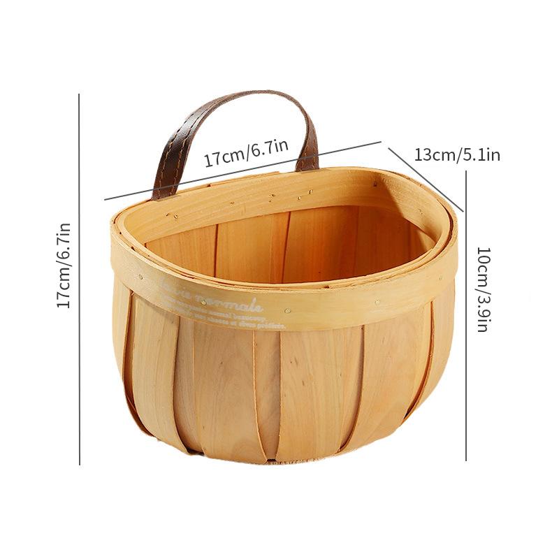 Кухонный органайзер Настенная корзина для хранения Плетеная корзина Декоративный органайзер для цветов Кухонная посуда Хранение фруктов и овощей