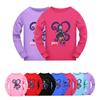 5579 Детская футболка для девочек с принтом Lily Lovebraids, с длинным рукавом