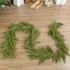 Рождественская гирлянда из искусственной зелени, гирлянда из лозы, зимнее украшение из искусственной сосновой лозы
