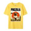 Womens Funny Pugzilla Dog Lover Funny Japanese Pug Dog Lover Unisexs Designer T Shirt Unisex Clothes Camisetas Hombre Hip Hop