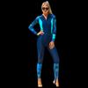 Женский цельный гидрокостюм SBART с капюшоном для защиты от солнца F8076
