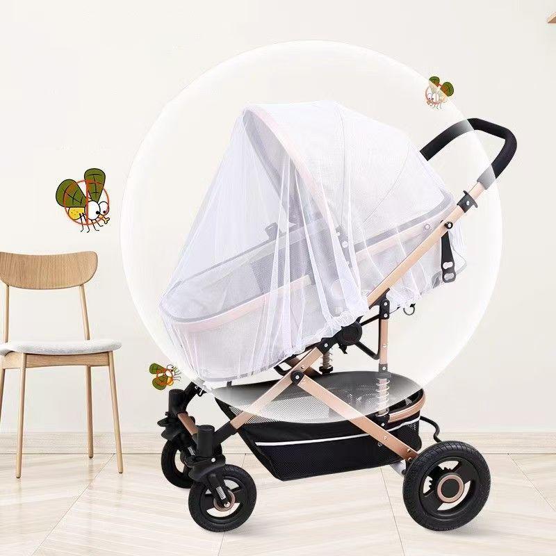 Baby Stroller Mosquito Net Full Cover Pushchair Cart Insect Shield Net Mesh Safe Baby Stroller Infants Protection Mesh Cover
