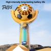 Talos Soccer Neck Fan, Portable Mini Handheld Fan with Lanyard, Football Shape Cooling for Outdoor Sports, Gift