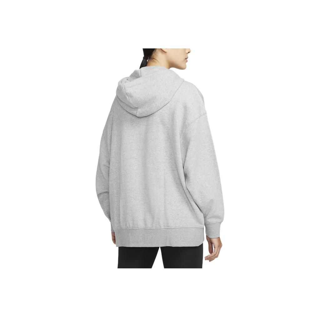 Nike Куртка с капюшоном и длинными рукавами на флисовой подкладке, женские куртки светло-серого цвета DD5635-063