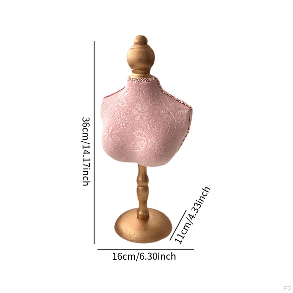 Подставка для украшений Держатель для ожерелий Органайзер Дерево с основанием Манекен для продажи