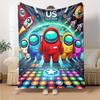 1pc Blanket - Among Us  Print Design,Lightweight Blanket for Sofa,Bed- Soft &Warm,Gift for All Seasons