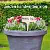 20pcs Wooden T-Shaped Garden Sign, Creative Plant Flower Insert Label Handwritten Landscape Sign For Garden