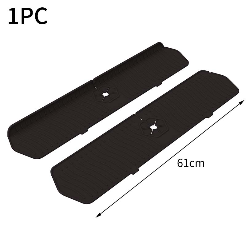 Rectangular Silicone Faucet Splash Pad Kitchen Bathroom Sink Mat Drain Pad Kitchen Decoration Silicone Mat Gadgets For Kitchen