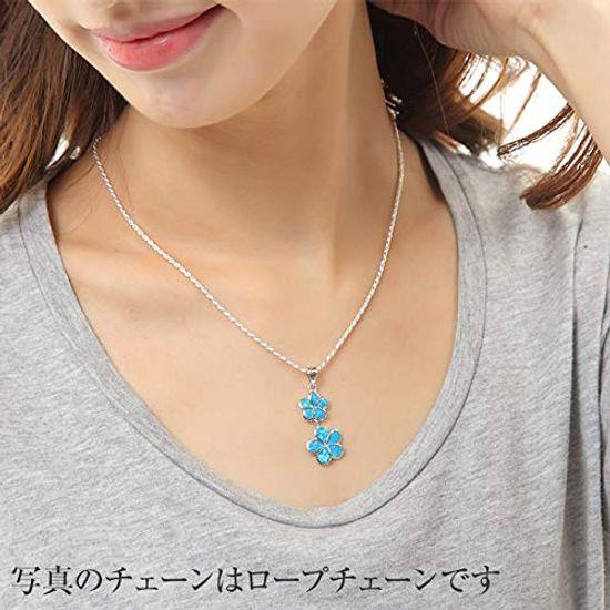 Гавайские украшения ожерелье кулон двойной плюмерия синтетический опал ювелирные изделия [LocoMocoAloha] [подлинный]