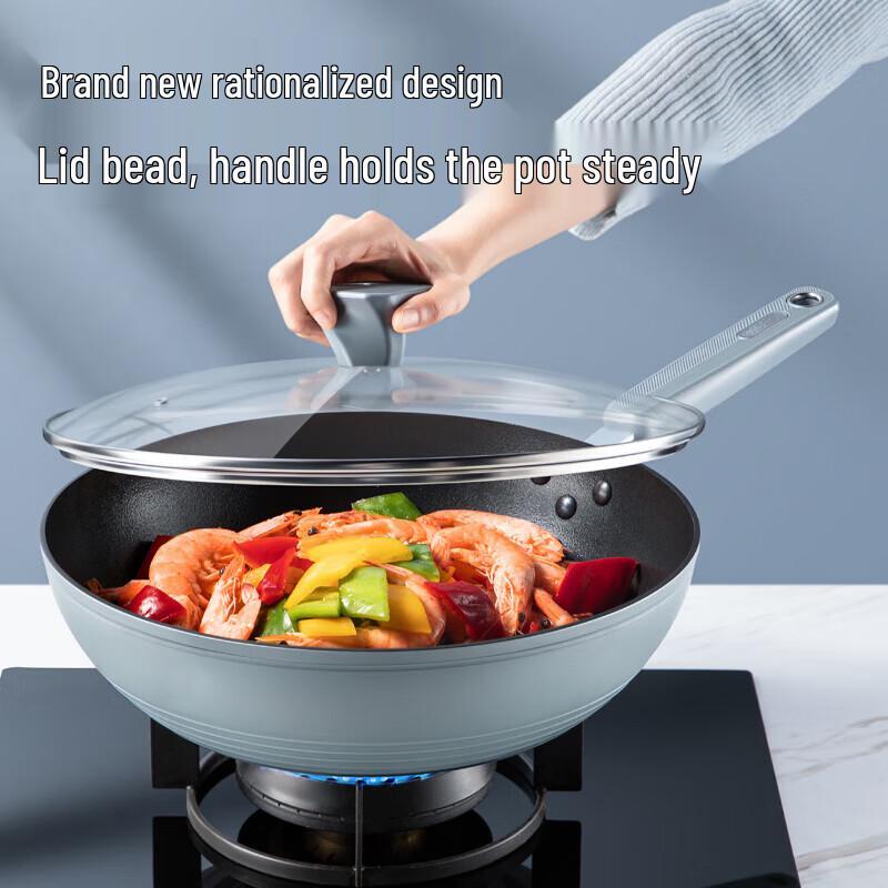 COOKER KING 30cm Non-Stick Wok for All Cooktops