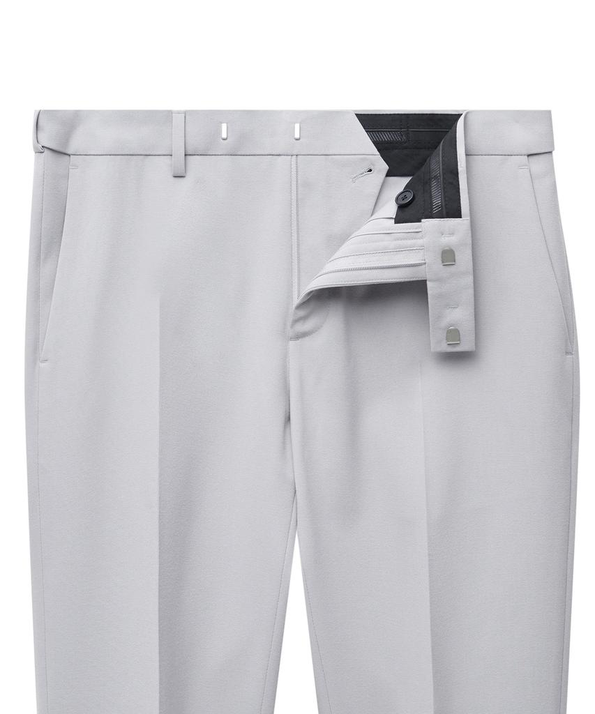 MUSINSA STANDARD Lightweight Semi-Wide Hidden Banding Slacks [Light Gray]
