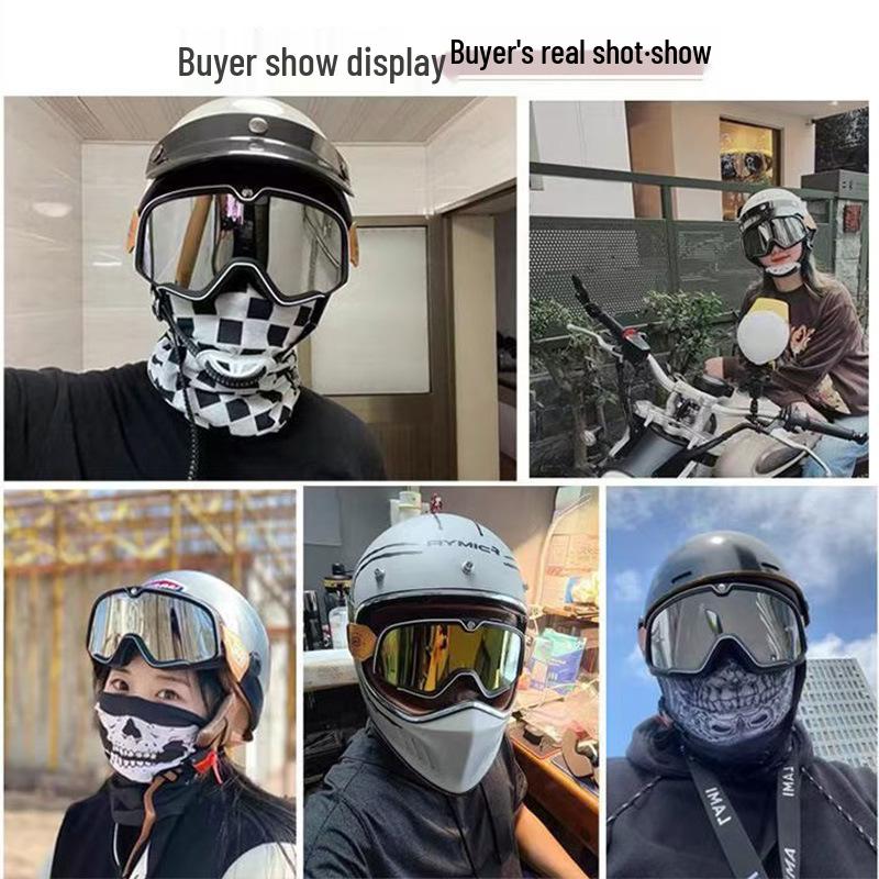 Популярные ветрозащитные и пескозащитные мотоциклетные очки для езды – совместимы со шлемами для бездорожья и Harley