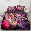 Роскошный комплект постельного белья 3D Европа Queen King Double Пододеяльник Постельное белье Удобное одеяло/покрывало Постельный комплект Nordic фиолетовый