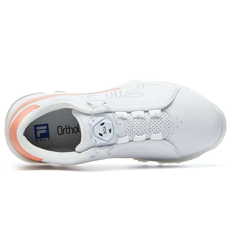 Fila Heritage-FHT Удобные низкие гольф-кроссовки Женские кроссовки Белый Оранжевый A12W132408FWP