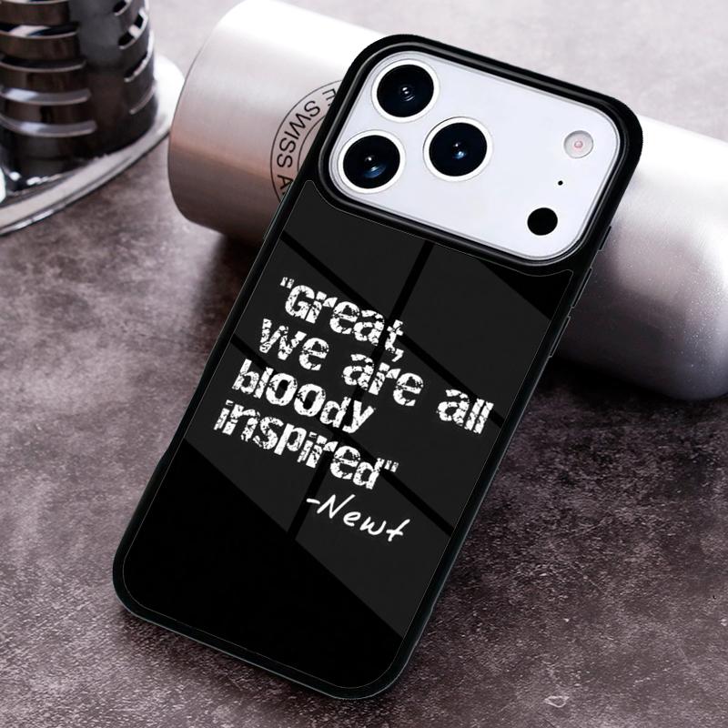 Чехол для телефона Maze Runner newt мягкий для iPhone 17 16 15 Pro Max Air 14 13 12 11 Plus Ударопрочный Capa Cover