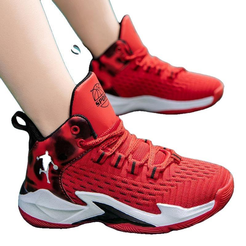 Non-slip and Breathable Summer Sports Shoes for Primary School Students 2025 Middle and Older Children's Spring and Autumn Mesh Boys' New Basketball