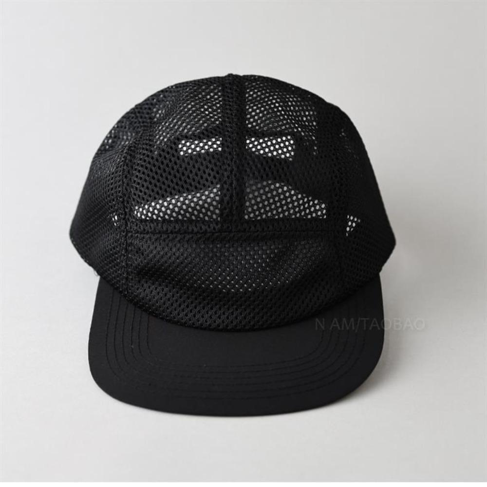 Flat-brimmed Sun Visor Cap 5 Panel Quick-drying Hat Japanese Style Mesh Baseball Cap Unisex