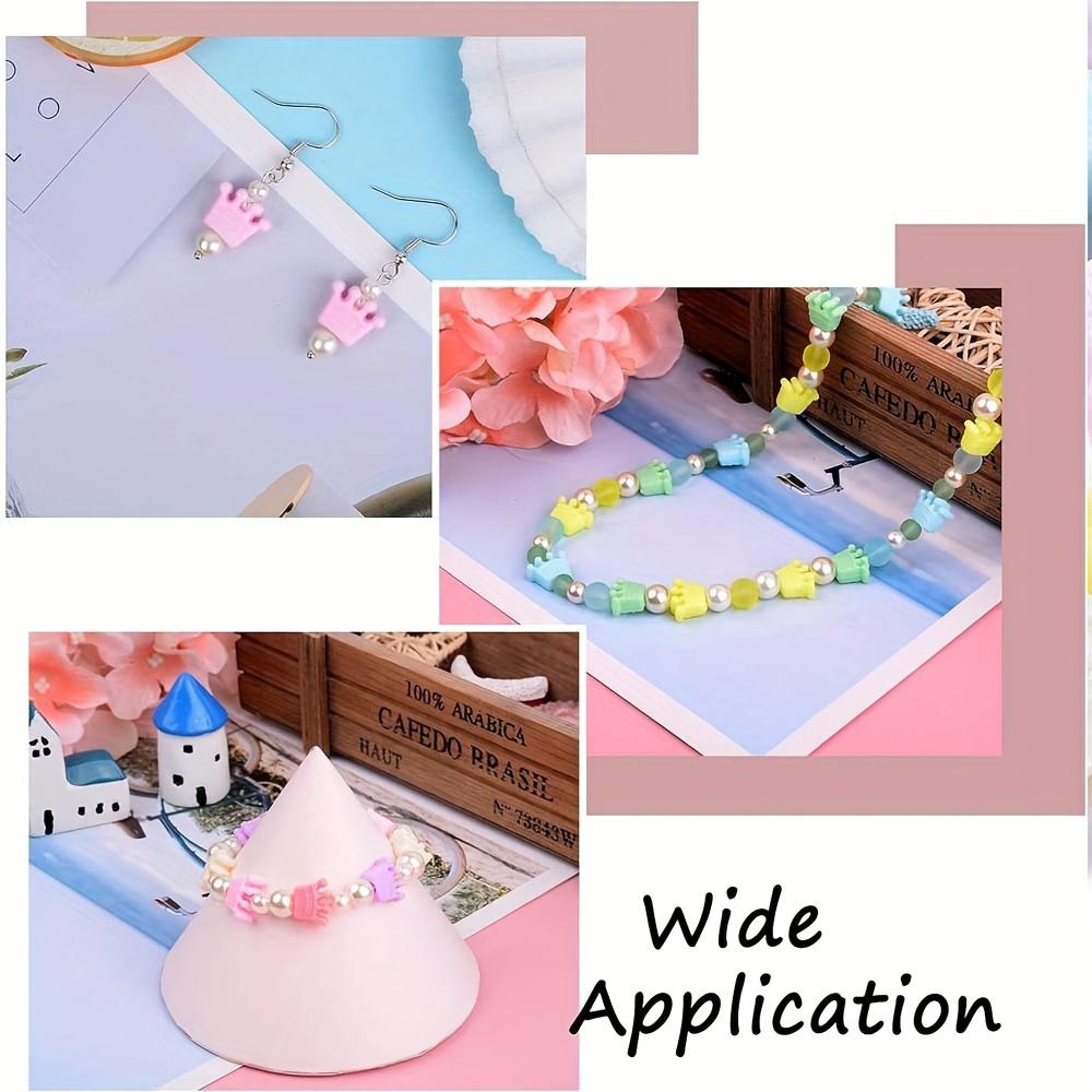 40/80g acrylic macaron crown shaped scattered bead jewelry DIY bracelet necklace earrings keychain anklet pendant