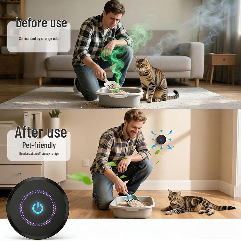Перезаряжаемый мини-генератор озона для холодильника, обувного шкафа, ванной комнаты и удаления запахов от домашних животных