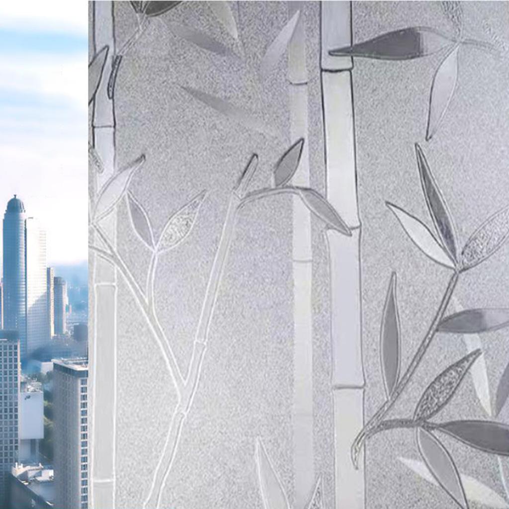 20x100см Статическая Матовая Оконная Пленка Стикер для Конфиденциальности для Ванной Комнаты Непрозрачная Полупрозрачная Контроль Света Клейкое Покрытие для Стекла