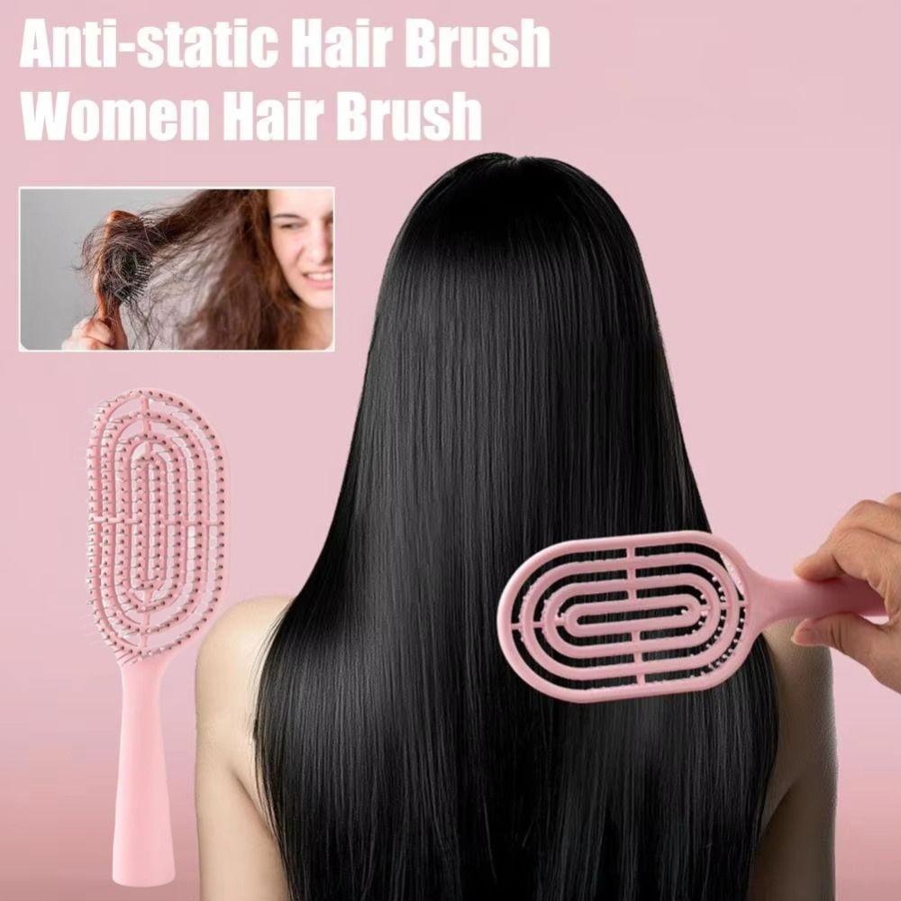 Thin Thick Curly Vented Hair Brush Anti-static Hair Styling Tool Hair Paddle Brush  for Women Girls