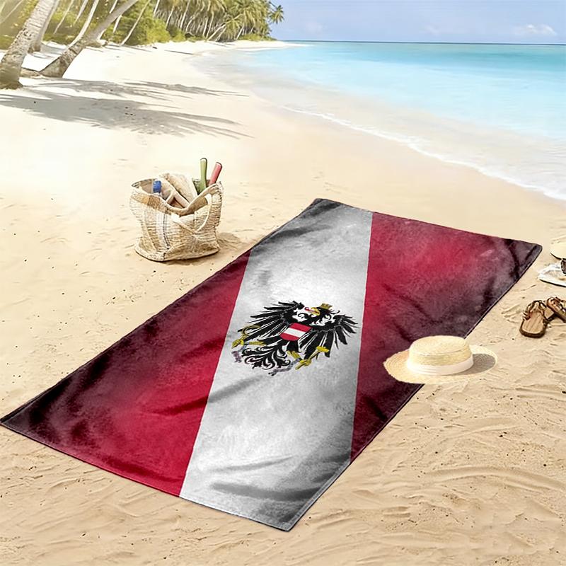 Republik Österreich Print Beach Towel, Large Soft Quick Dry Towel for Beach Camping Swimming