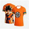 Летняя футболка 2026 года с 3D-принтом Son Goku из Dragon Ball, быстросохнущая, впитывающая пот, больших размеров, мужская, спортивно-повседневная, с коротким рукавом