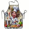 Забавный Мультяшный Фартук Шеф-повара, Сумасшедшая Женщина Кулинарный Кухонный Фартук, Новый Юмористический Фартук для Выпечки, Шуточный Подарок для Нее