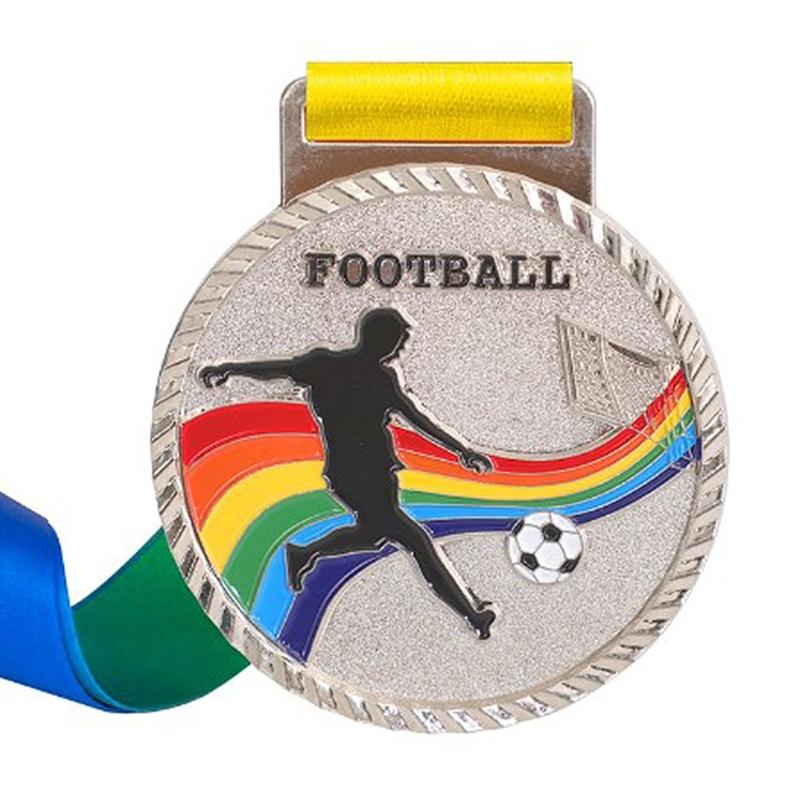 Футбольные медали для детей и взрослых Золотые/Серебряные/Бронзовые Наградные медали Сувениры для вечеринок Металлические призы Награды для футбольных игр