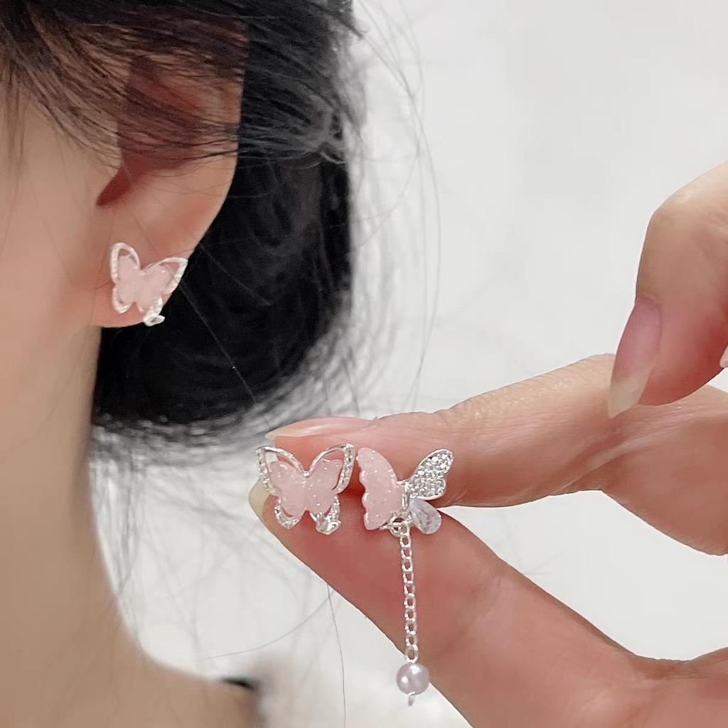 Серьги для девочек из стерлингового серебра S925 «Цветочный сезон 2025» — милый, нишевый набор на одну неделю