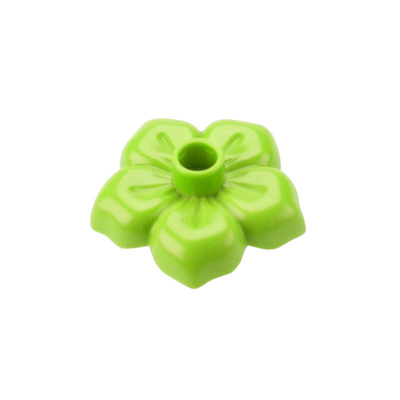 4 шт. Большой строительный блок Серия лесных растений Цветок Трава Дерево Наружное украшение Уличные аксессуары Совместимые сцены Игрушка для ребенка