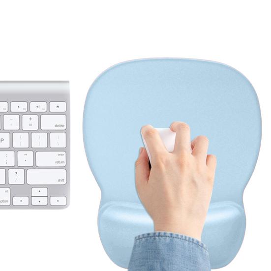 Эргономичный коврик для мыши с поддержкой запястья, нескользящая основа, облегчающая боль, гладкий игровой коврик для мыши, подушка для запястья