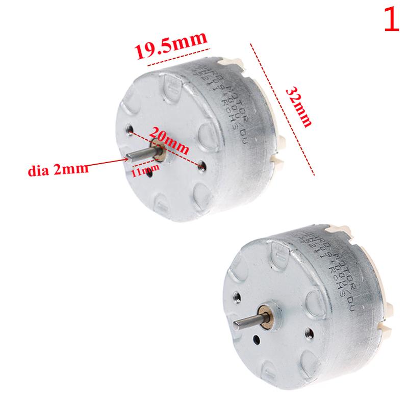 Двигатель RC500 DC 6V 9V 12V Микро 32 мм Круглый Шпиндельный Двигатель для Робота-Подметальной Машины
