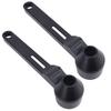 2PCS Set Spill-Free Coffee Measuring Spoons Black Color Scoop Funnel Coffee Scoop Funnels  Coffee