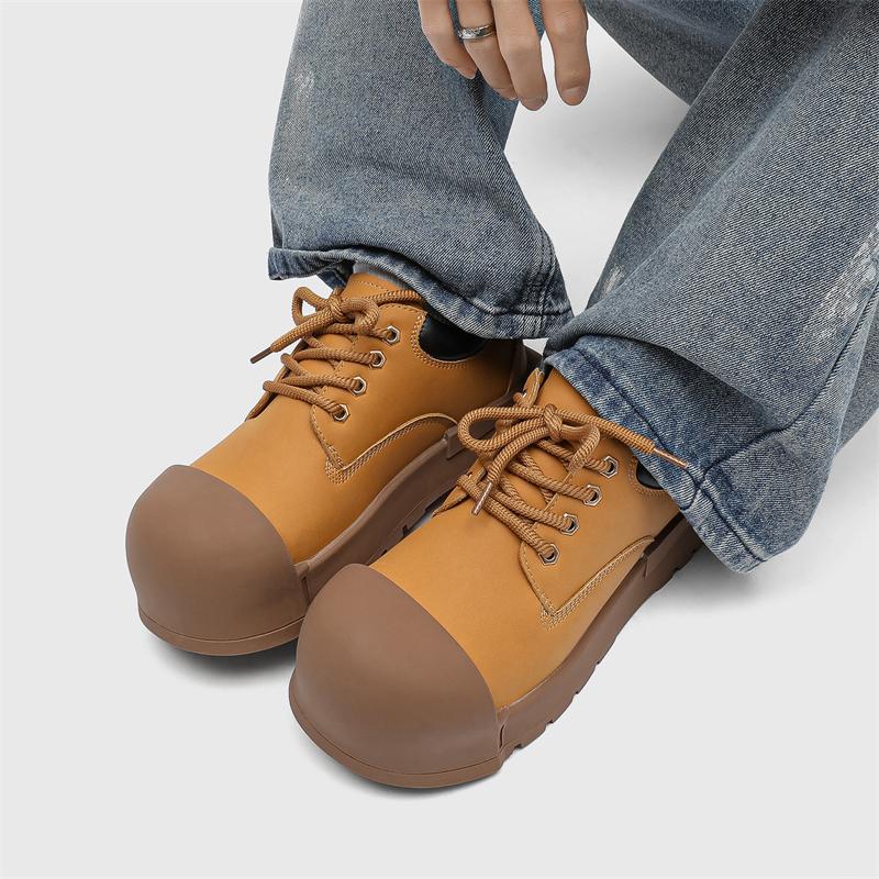 Men Winter Casual Shoes Comfortable Fashionable Casual Versatile Thick Soled Height Increasing Board Cute Little Bee Version