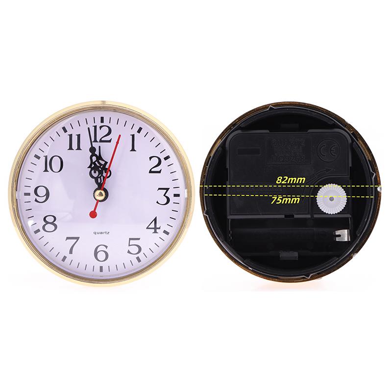 1PC DIY Quartz Clock Insert Movement Roman Bedside Antique Watch Desk Decoration Accessories 65/80/110mm