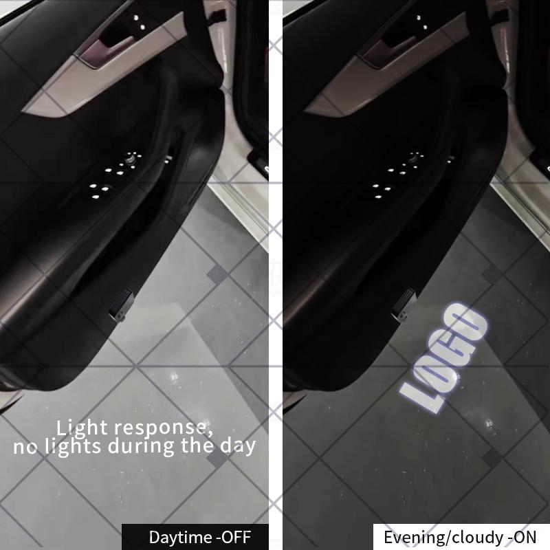 1/2Pcs For Scorpion Abarth 500 Panda Punto Bravo Doblo Stilo Logo Car HD Projector Lamp LED Auto Door Welcome Light Accessories
