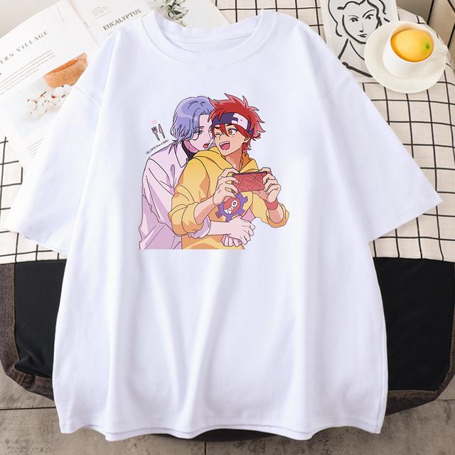Anime Sk8 Reki Kyan Langa Hasegawa Clothing Women Loose Crewneck T -Shirt Summer Fashion Breathable Casual Loose Unisex T -Shirt
