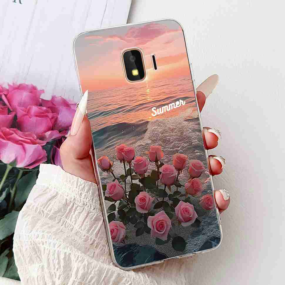 Чехол для Samsung Galaxy J2 Core 2018 Цветочный Дракон Мягкий Силикон ТПУ Задняя Крышка Для Samsung J2 Core J2 Pro 2018 Чехлы для Телефонов Сумки
