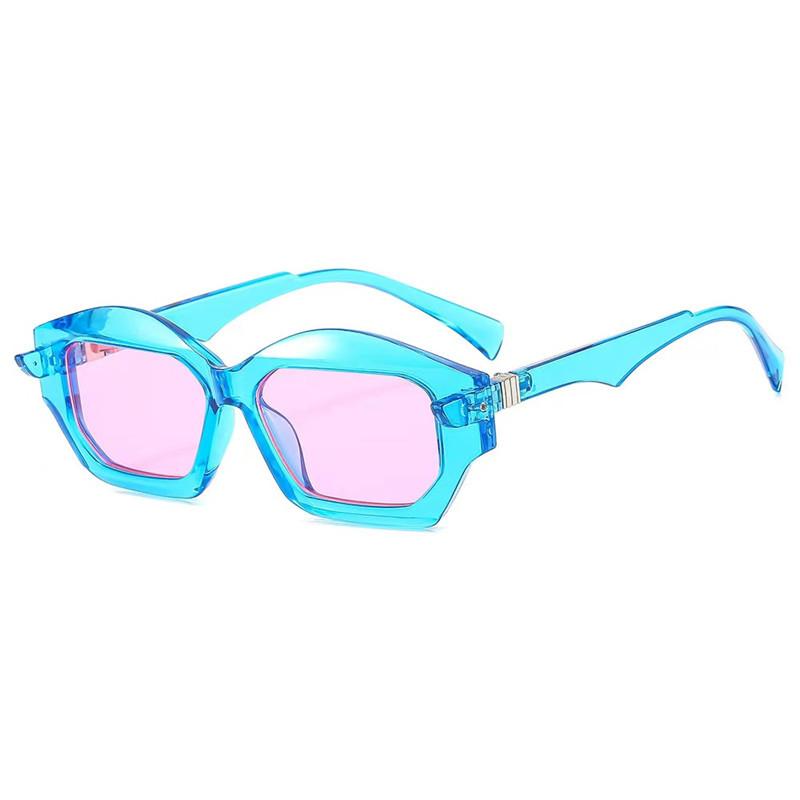 European and American personalized fashion small frame sunshades Internet celebrity catwalk sunglasses men's and women's retro sunglasses flat glasses