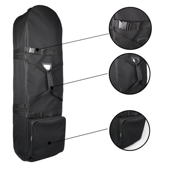 Дорожная сумка для гольфа с колесами 900D, прочный портативный чехол для путешествий с клюшками для гольфа для авиакомпаний, мягкий складной дорожный чехол для гольфа