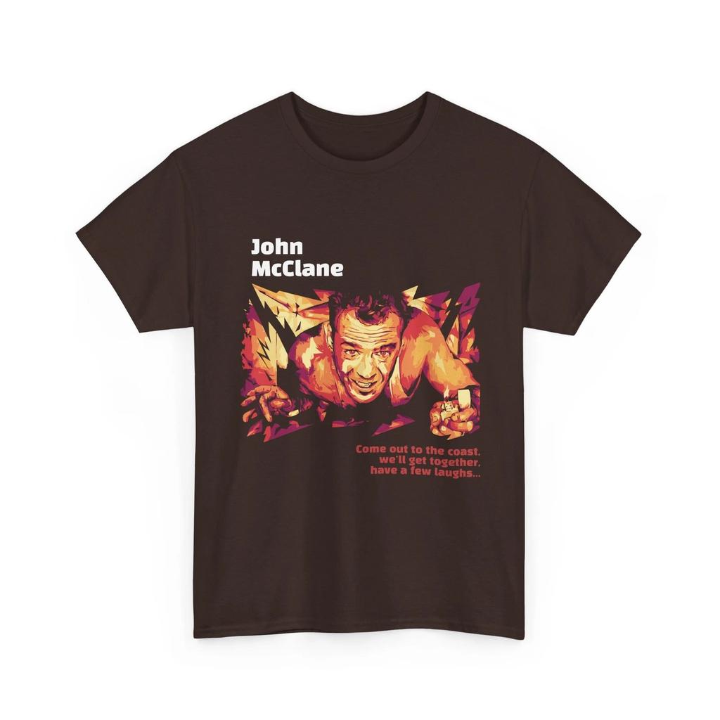 T-shirt Bruce Willis as John McClane in Die Hard 100% cotton
