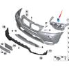 BMW X3 F25 Fog Light Bracket Set (51117212955 & 51117212956)