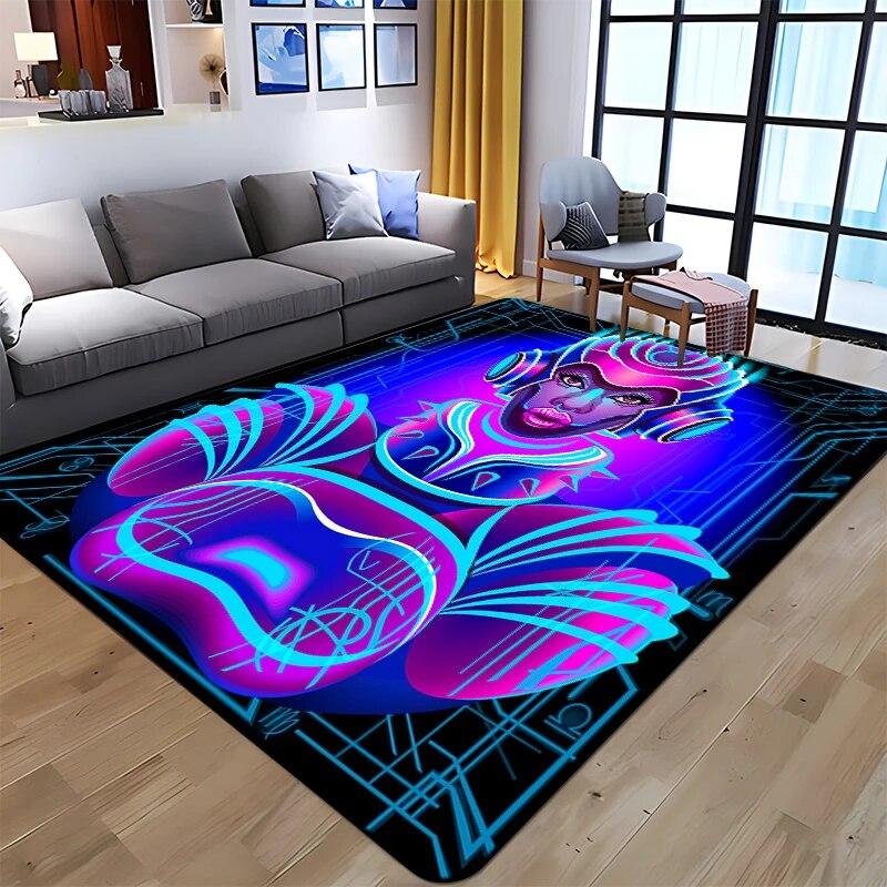 Twelve Constellations Printed Carpet Household Rug Children's Room Living Room Chair Bedside Modern Simple Floor Mat Kawaii Rug