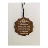 Double Sided Car Ornament Hexagonal Ayetel Kursi And Car Rear View Mirror Ornament With Prayer