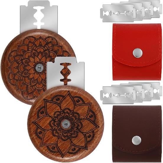 2Pcs UFO Bread Lame Cutter for Scoring Homemade Dough Bread Dough Scoring Tool with 10 Blades 4.8cm Stainless Steel Sourdough Bread Scorer Dough