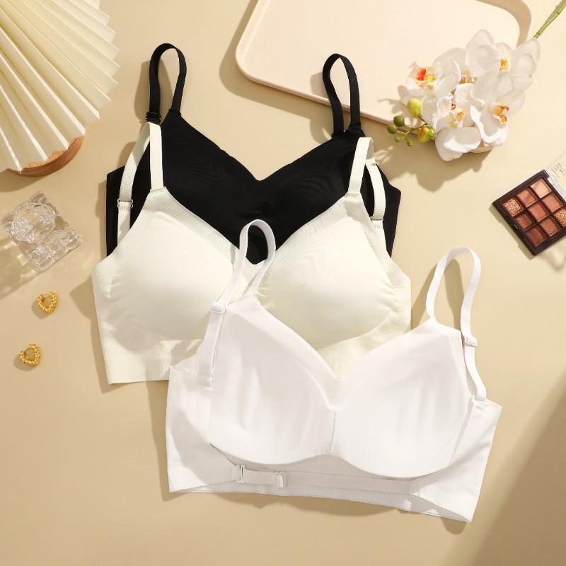 FINETOO Women U-shaped Beautiful Back Bra Seamless Wireless Underwear Backless Bra Push-up Tank Tops