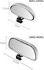 Car Blind Spot Mirror Universal Reverse Auxiliary Mirror, Adjustable Car Auxiliary Universal Wide Angle Mirror (Black)