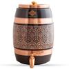 Pure Copper Water Pot with Tap, 5 Liters for Home, Kitchen, Restaurant & Gifting